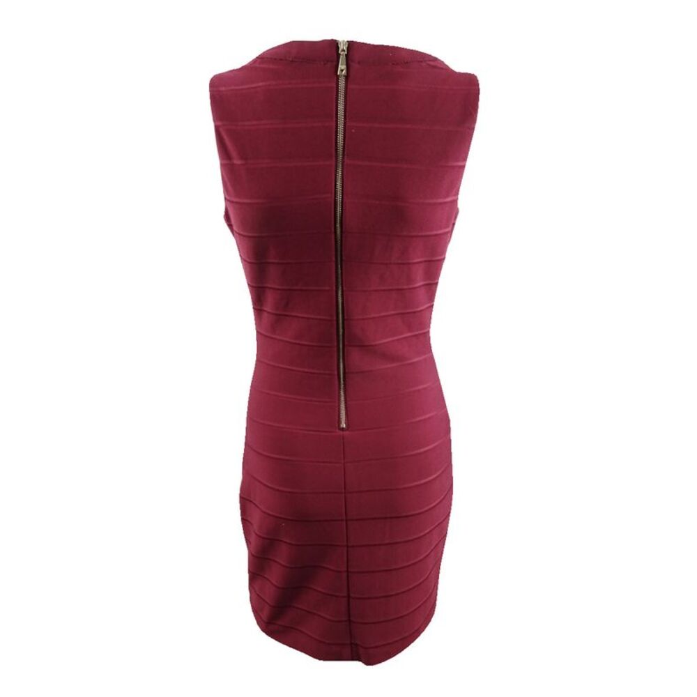 Guess Women's Lace-Up Bandage Bodycon Dress - Wine - Picture 2 of 2
